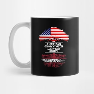 American Grown With Latvian Roots - Gift for Latvian From Latvia Mug